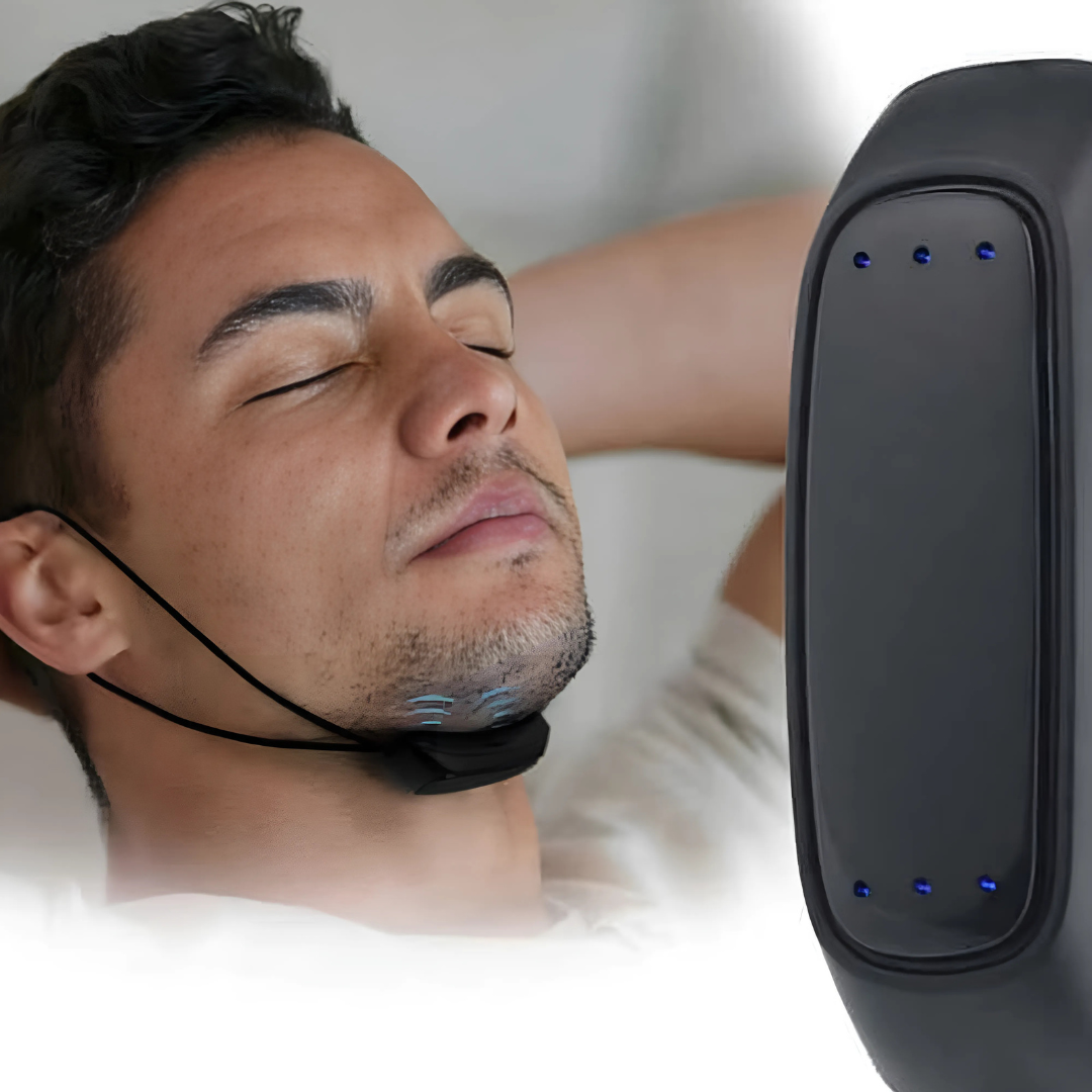 Effective anti-snoring device chin strap