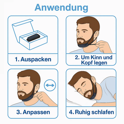 Effective anti-snoring device chin strap
