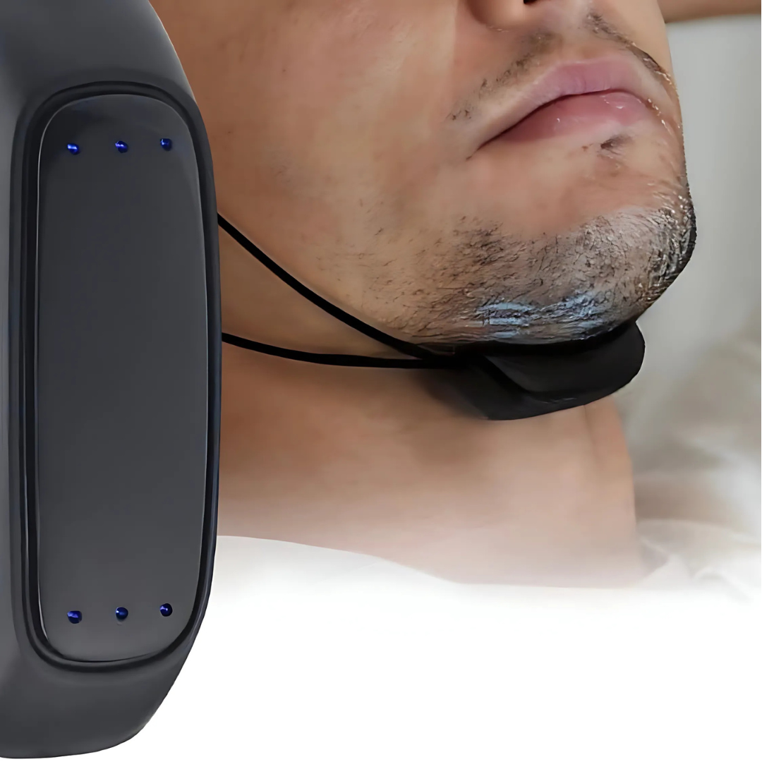 Effective anti-snoring device chin strap