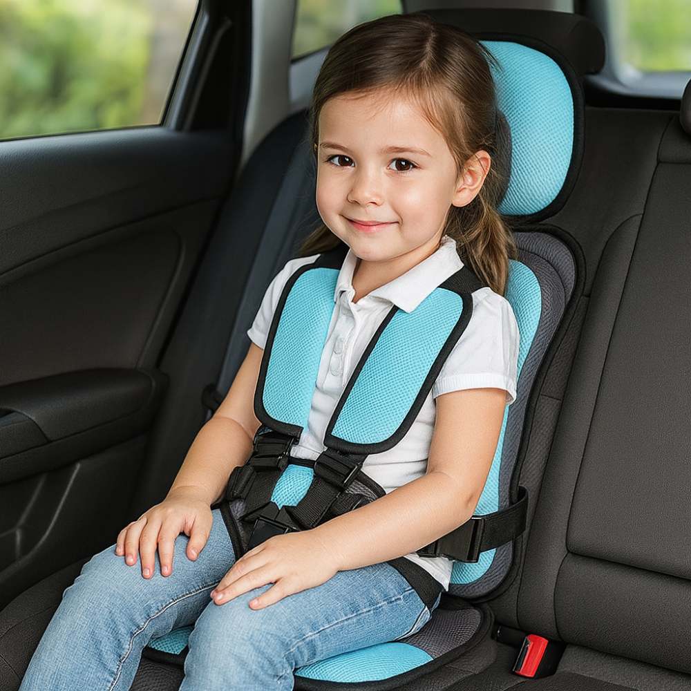 Tragbarer Autositz für Kinder, schmal, kompakt, für unterwegs