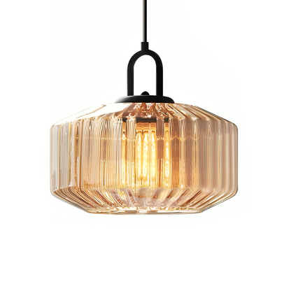 Colorful glass pendant light