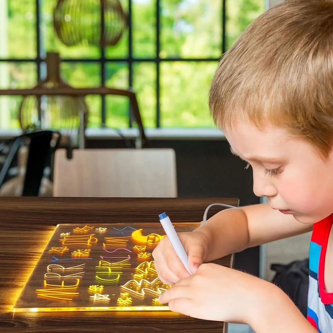 LED Schreibtafel Kinder Leuchtendes Zeichenbrett
