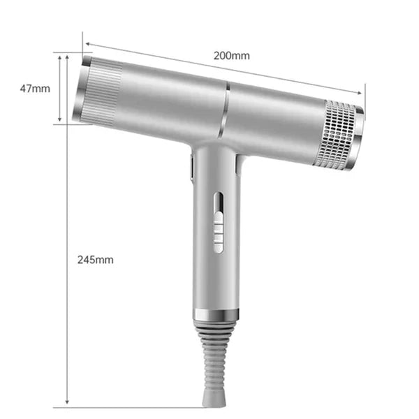 Hairvolt Ultra-Leicht Professioneller Haartrockner | Hochgeschwindigkeitsmotor 110.000 U/min | Anionen-Technologie & 3 Einstellungen