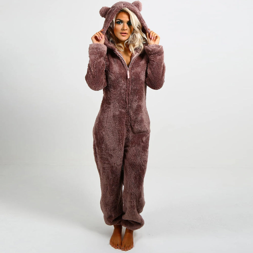 Onesie Jumpsuit für Frauen | Fleece Overalls | Schmusi