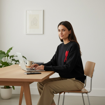 Women's sweater with heart motif – style &amp; comfort