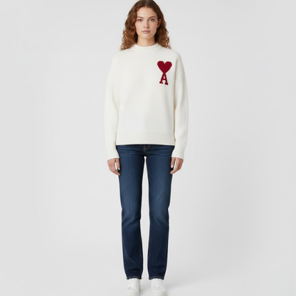 Women's sweater with heart motif – style &amp; comfort