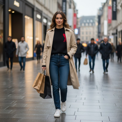 Women's sweater with heart motif – style &amp; comfort