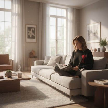 Women's sweater with heart motif – style &amp; comfort