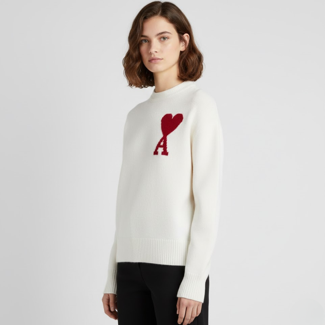 Damen-Pullover mit Herzmotiv – Stil & Komfort