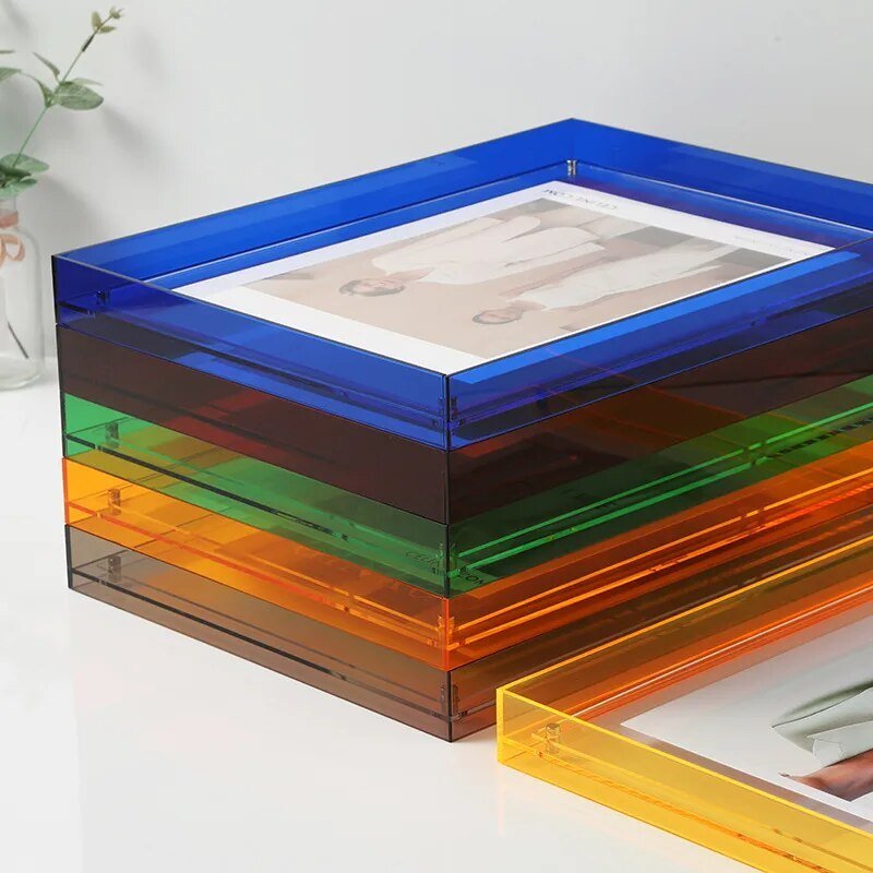 Prismara - Schwebender Acryl-Fotorahmen mit Farbvielfalt