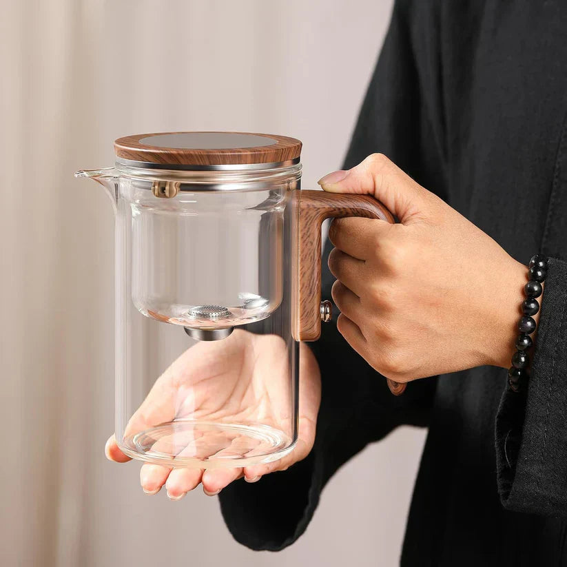 Glas Teekanne mit Sieb | PureTee