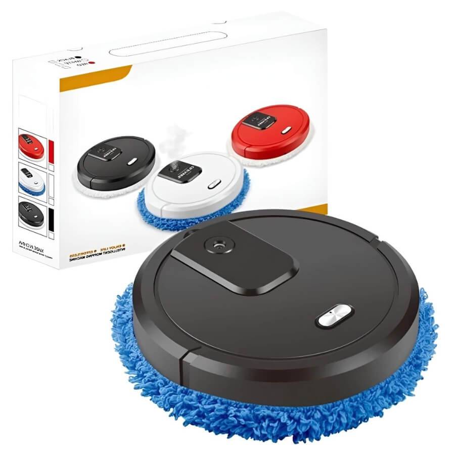 MobiSweep Staubsauger- und Wischroboter | 3-in-1-Funktion | Selbstaufladend & Flüsterleise | Kompakt 25×25×6,5 cm