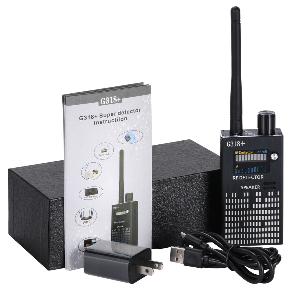 Spionagesignal-Wanzendetektor, HF-Detektor, versteckte Kamera, Laserlinse, GSM-GPS-Gerätefinder