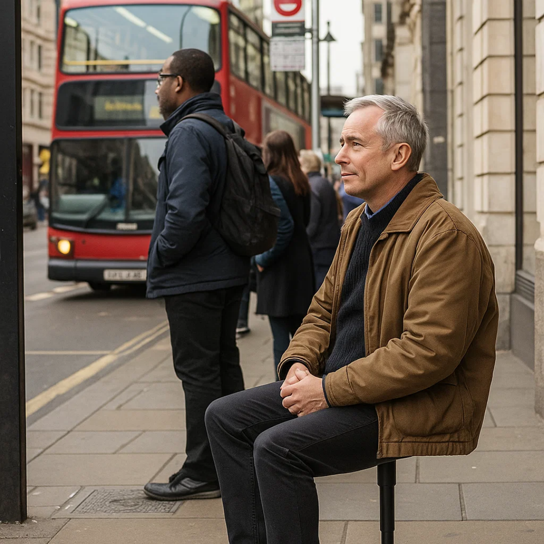 Tragbarer Mini-Klappstuhl für unterwegs
