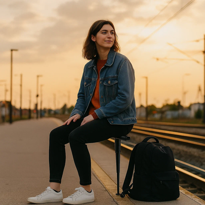 Tragbarer Mini-Klappstuhl für unterwegs