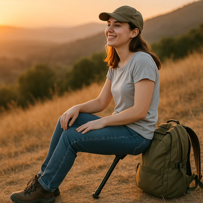 Tragbarer Mini-Klappstuhl für unterwegs