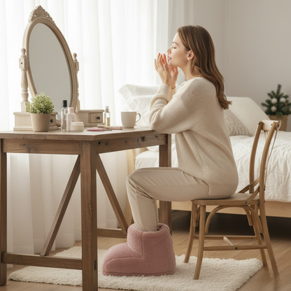 Wireless electric foot warmer with 3 heat settings