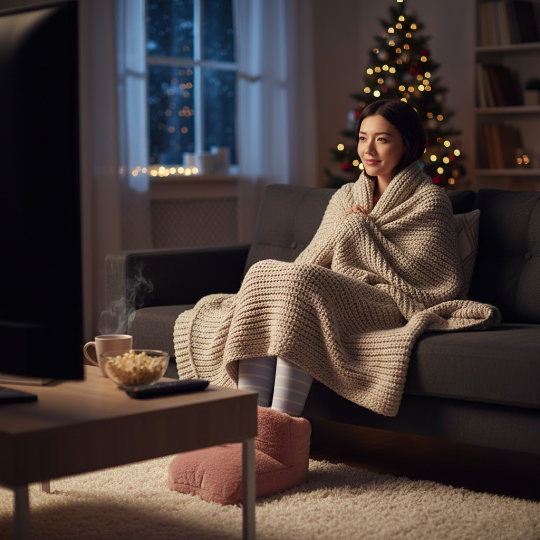 Wireless electric foot warmer with 3 heat settings