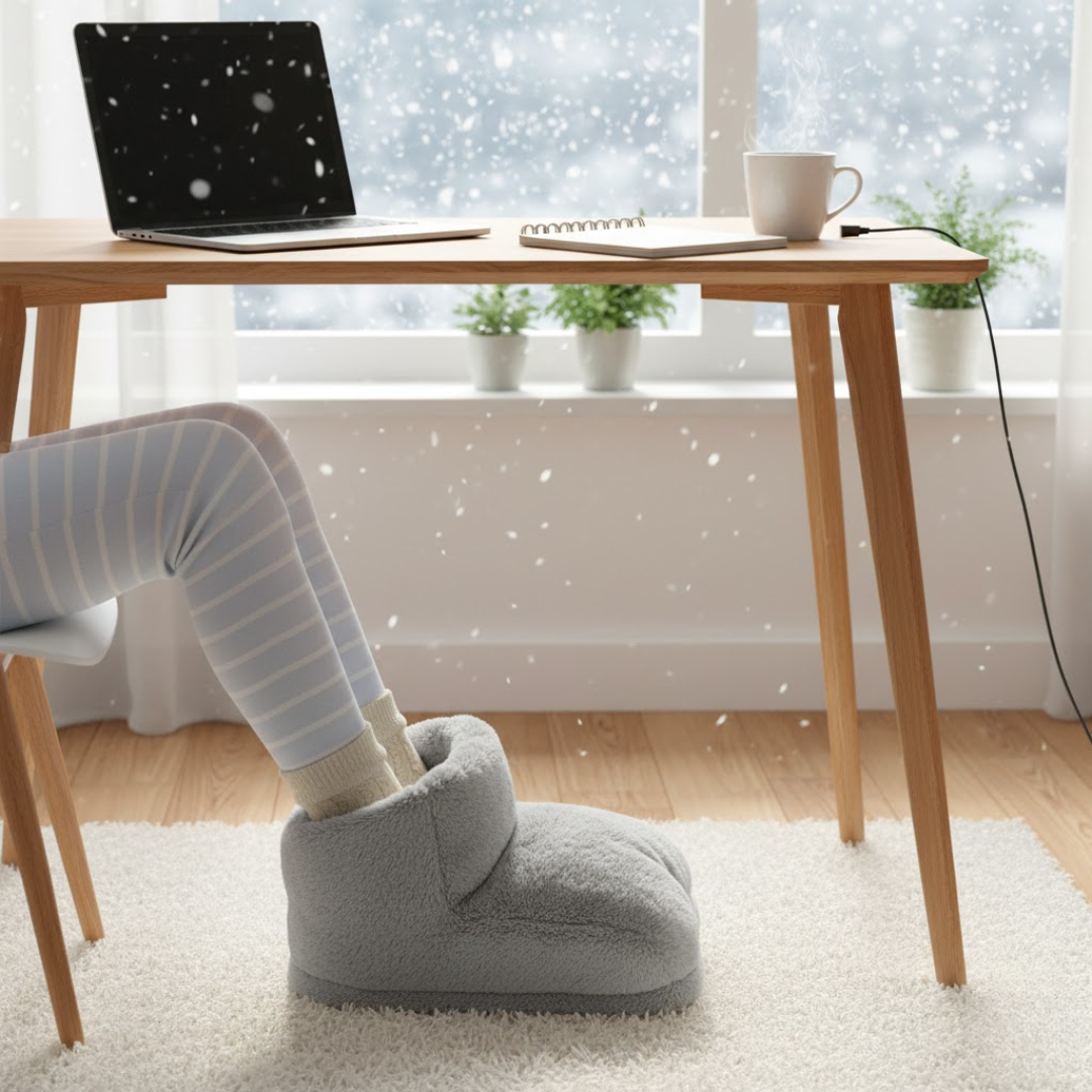 Wireless electric foot warmer with 3 heat settings