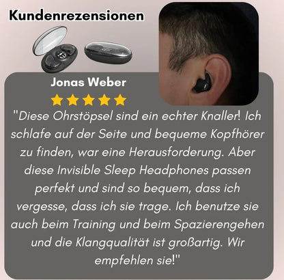 Ultraflache Bluetooth-Kopfhörer für Schlaf & Alltag