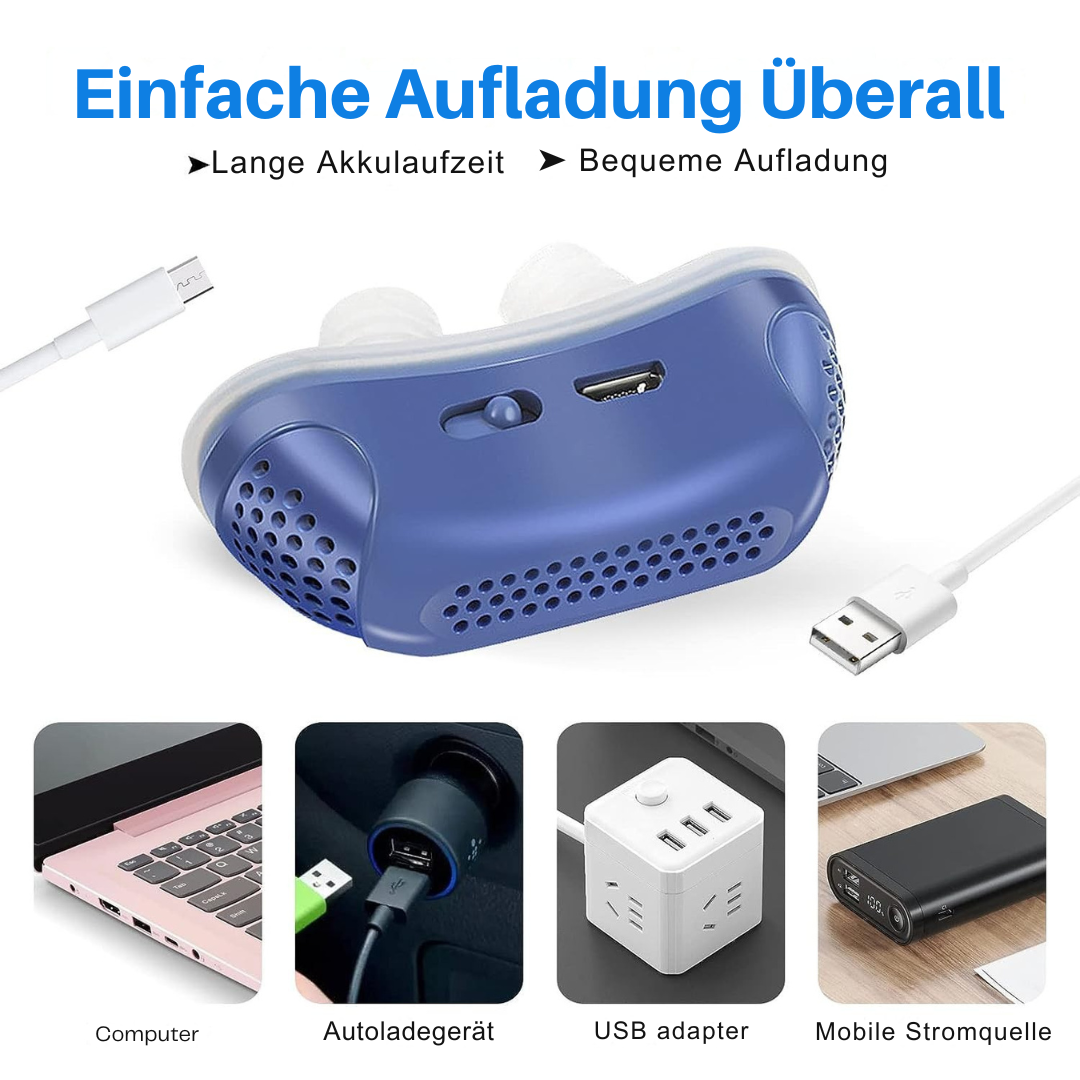 Micro-CPAP Schlafapnoe-Gerät für Reisen & Anti-Schnarchen