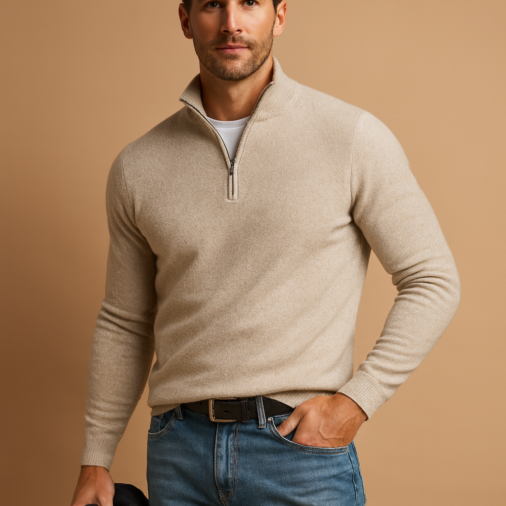 Herren Zip-Cardigan für täglichen Komfort und smartes Layering