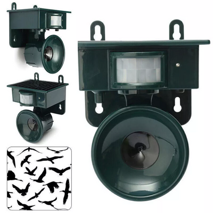 Wetterfester Vogelvertreiber mit PIR & Solarenergie