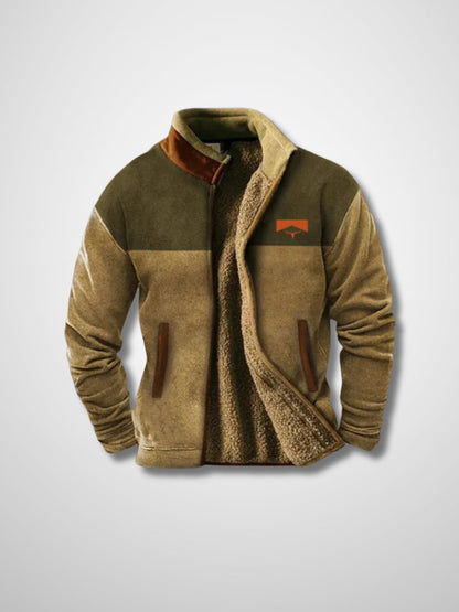 Fleecejacke - Herren warme Zip-Up Sherpa gefütterte Jacke für den Winter