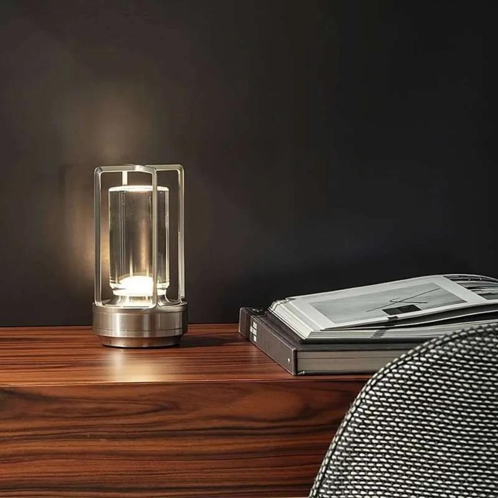 Tischlampe mit Batterie | Moderne LED-Tischlampe | Laternenlampe | NordicLight