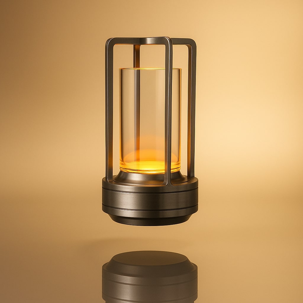 Tischlampe mit Batterie | Moderne LED-Tischlampe | Laternenlampe | NordicLight
