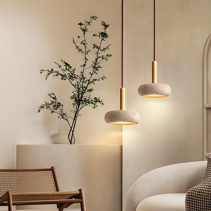 Travertin Pendelleuchte