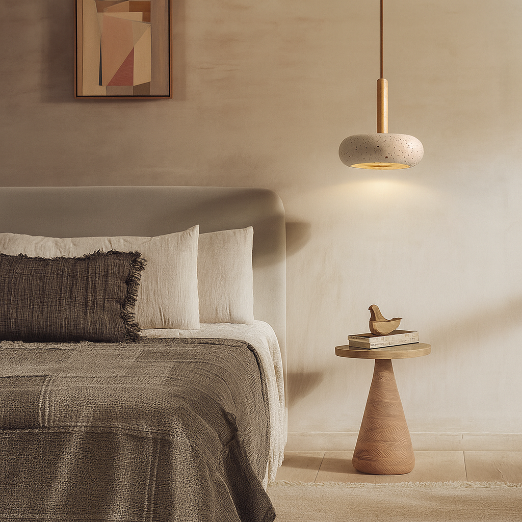 Travertin Pendelleuchte