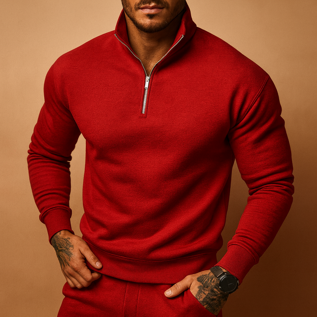 Herren Halbzip-Pullover – Strickpullover für Herbst und Winter