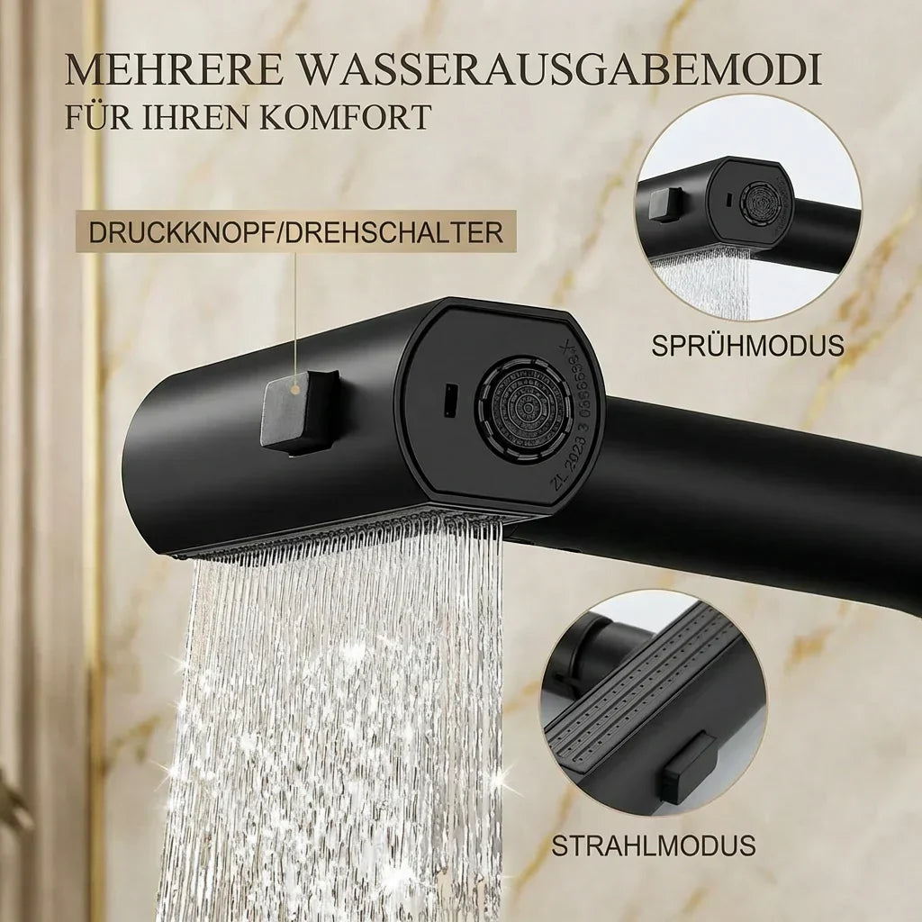 Ausziehbarer Küchenwasserhahn | Rückziehbarer Küchenwasserhahn mit 5 Sprühmodi | FlexiHahn