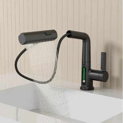 Ausziehbarer Küchenwasserhahn | Rückziehbarer Küchenwasserhahn mit 5 Sprühmodi | FlexiHahn
