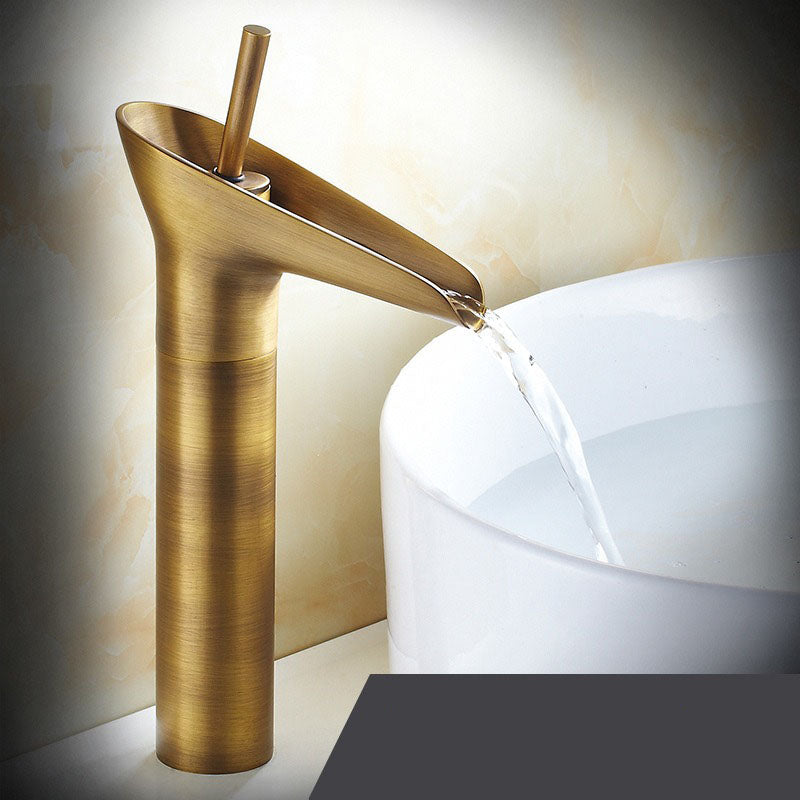 Wasserhahn für Küche & Badezimmer | Wasserfall Waschbecken Wasserhahn | Antiker Waschbecken Wasserhahn | Armaturix