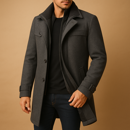 Herren Wasserdichte Winterjacke mit Verstellbaren Bündchen